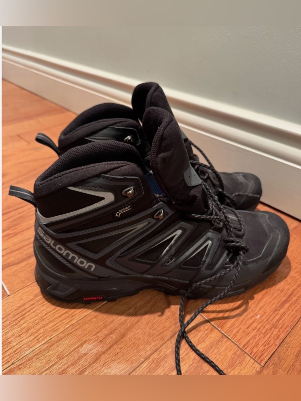 Salomon X Ultra Mid GTX Hiking Boots Men’s 12 Black Gore-Tex Waterproof - Picture 5 of 12